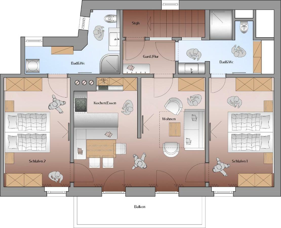 Appartements Erwin & Eleonore Hüttl - Penthouse Neukirchen am Großvenediger Buitenkant foto